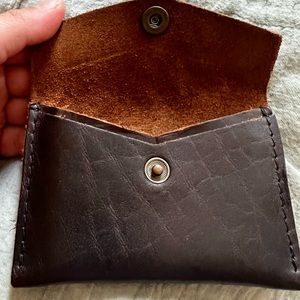 Portland leather mini wallet